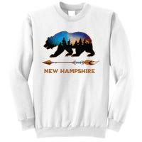 New Hampshire Usa Black Bear Hiking Trails Vacation Souvenir Sweatshirt