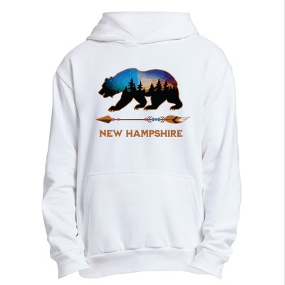 New Hampshire Usa Black Bear Hiking Trails Vacation Souvenir Urban Pullover Hoodie