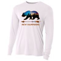 New Hampshire Usa Black Bear Hiking Trails Vacation Souvenir Cooling Performance Long Sleeve Crew