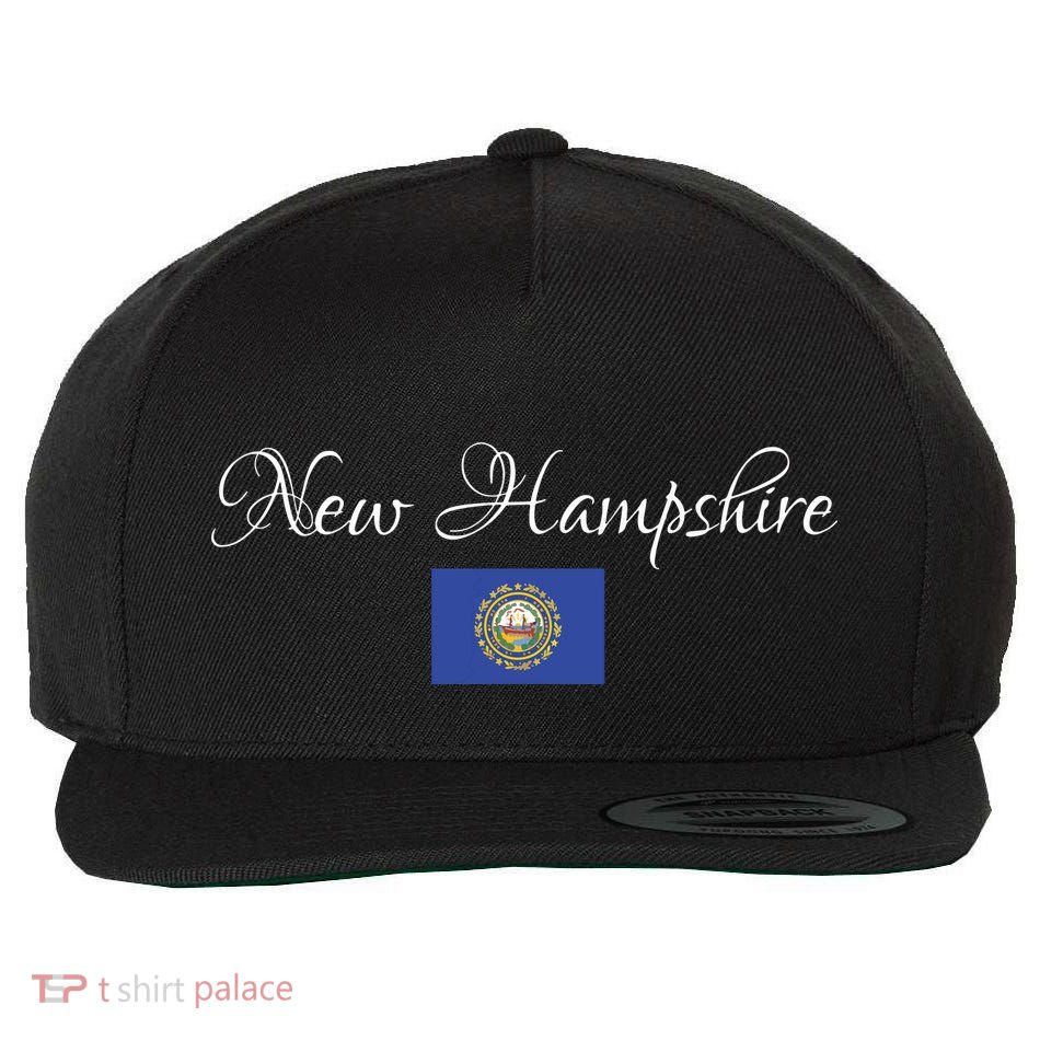 New Hampshire Usa Wool Snapback Cap