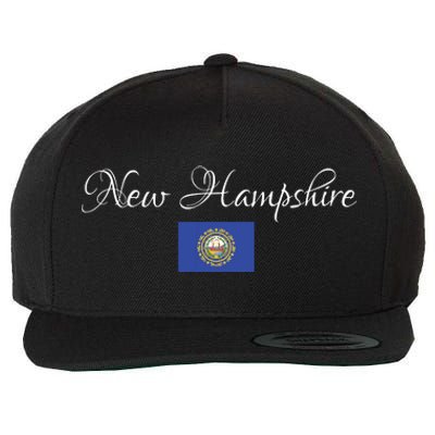 New Hampshire Usa Wool Snapback Cap