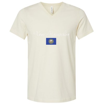 New Hampshire Usa V-Neck T-Shirt
