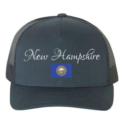 New Hampshire Usa Yupoong Adult 5-Panel Trucker Hat