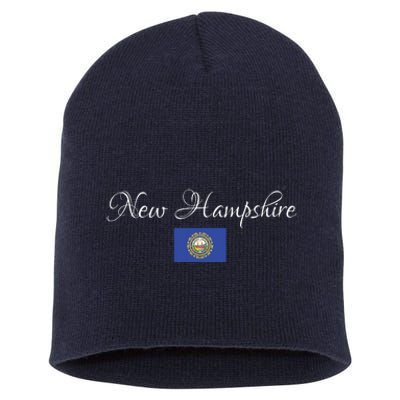 New Hampshire Usa Short Acrylic Beanie