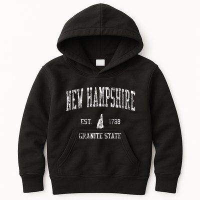 New Hampshire Vintage Sports Design Nh Kids Hoodie