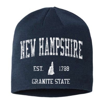 New Hampshire Vintage Established Sports Design Sustainable Beanie