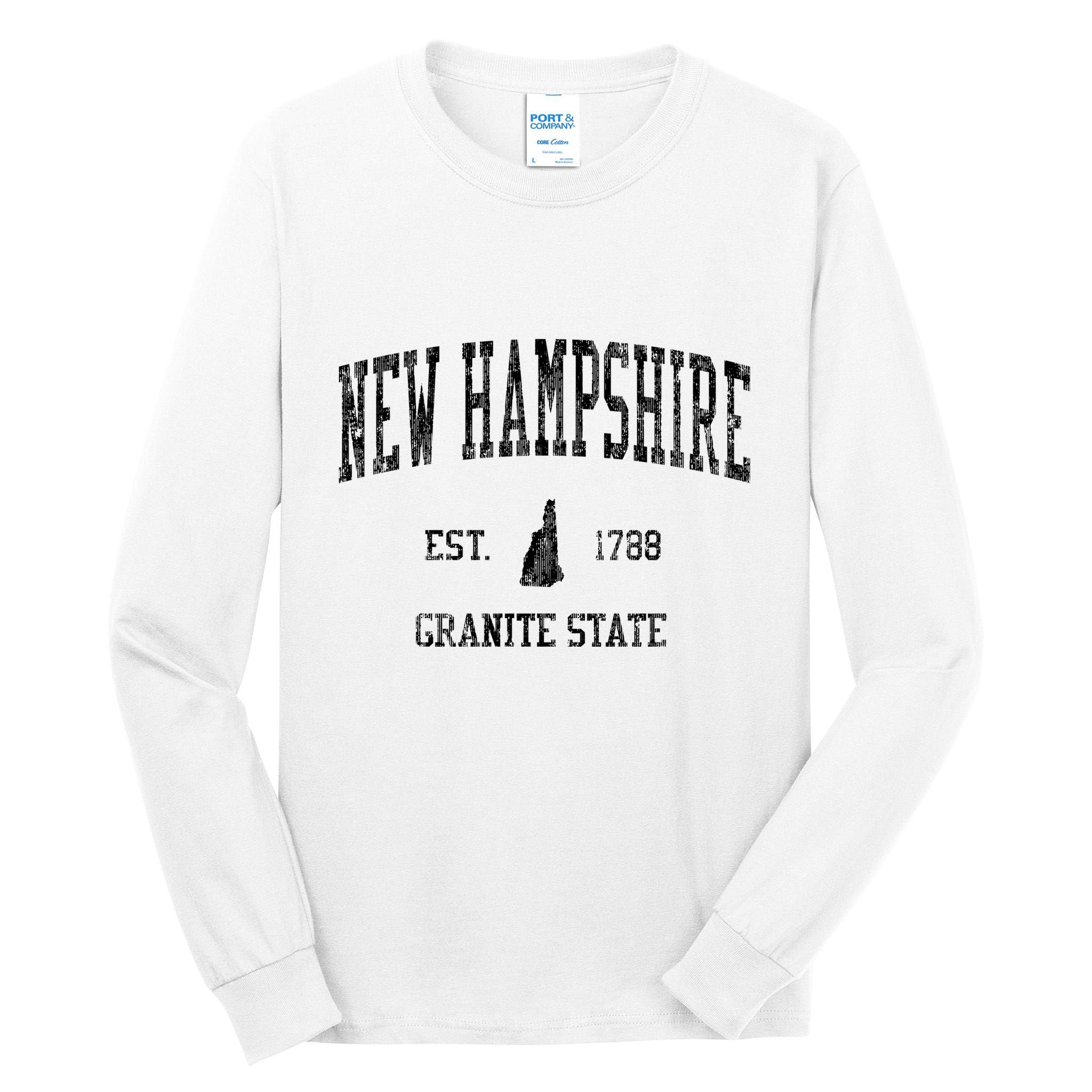New Hampshire Vintage Established Sports Design Tall Long Sleeve T-Shirt