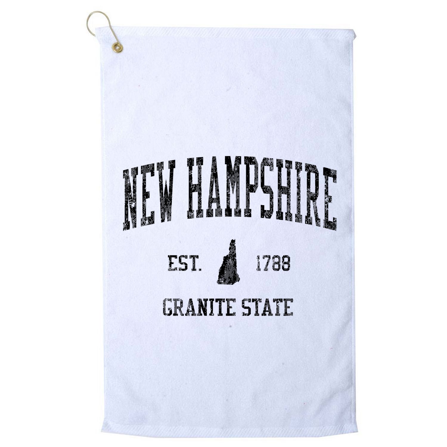 New Hampshire Vintage Established Sports Design Golf Towel