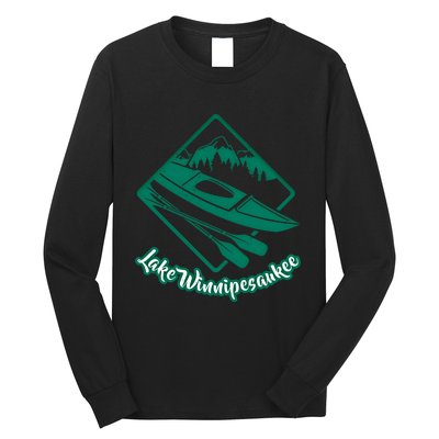 New Hampshire Vacation Lake Winnipesaukee Kayak Kayaking Gift Long Sleeve Shirt