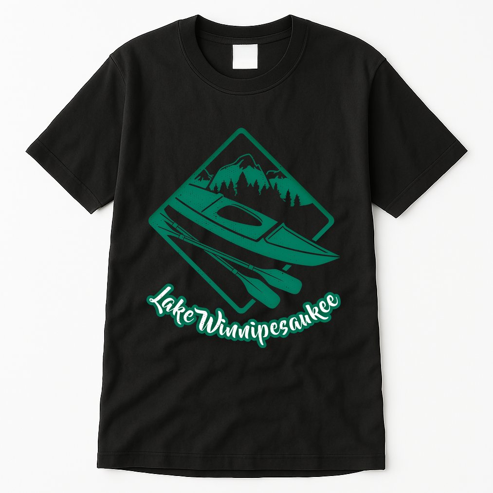 New Hampshire Vacation Lake Winnipesaukee Kayak Kayaking Gift Tall T-Shirt