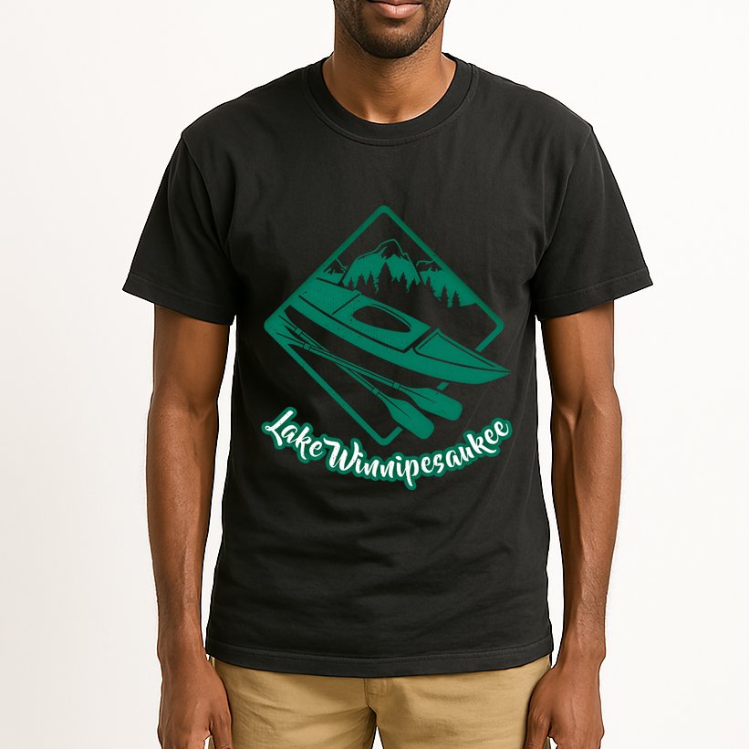 New Hampshire Vacation Lake Winnipesaukee Kayak Kayaking Gift Tall T-Shirt