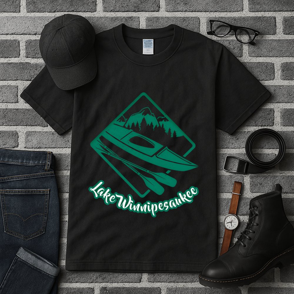 New Hampshire Vacation Lake Winnipesaukee Kayak Kayaking Gift Tall T-Shirt