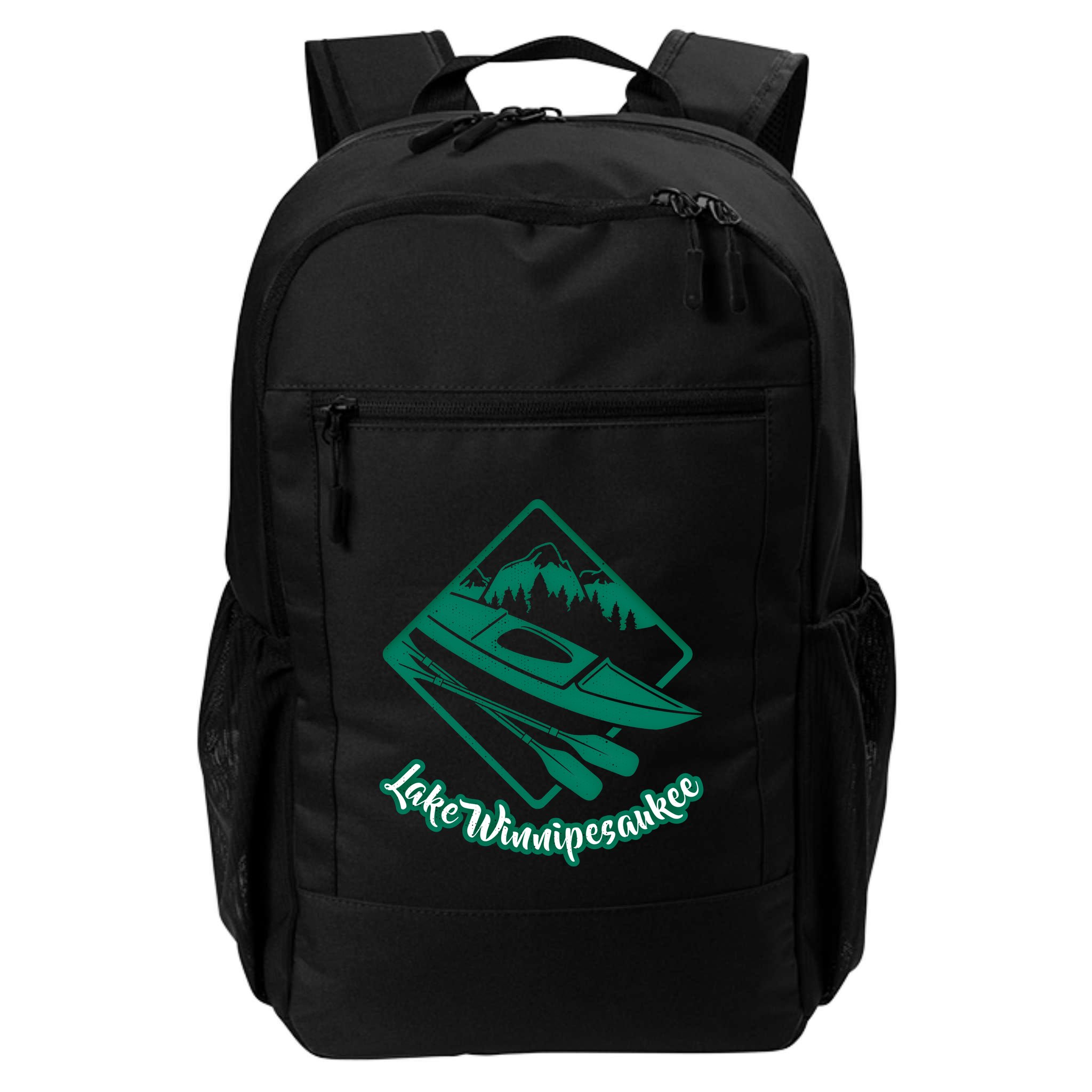 New Hampshire Vacation Lake Winnipesaukee Kayak Kayaking Gift Backpack