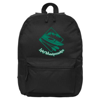 New Hampshire Vacation Lake Winnipesaukee Kayak Kayaking Gift 16 in Basic Backpack