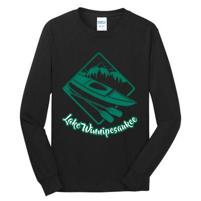 New Hampshire Vacation Lake Winnipesaukee Kayak Kayaking Gift Tall Long Sleeve T-Shirt