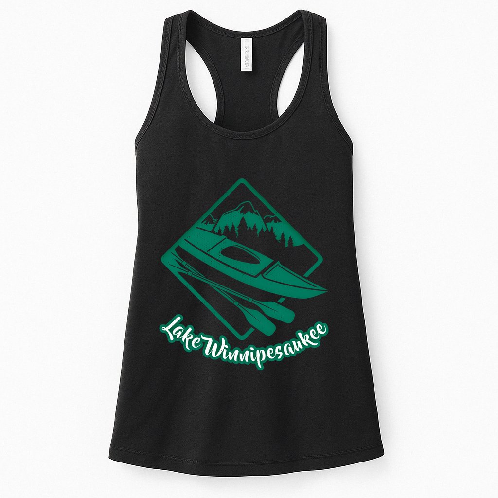 New Hampshire Vacation Lake Winnipesaukee Kayak Kayaking Gift Womens Tank Top