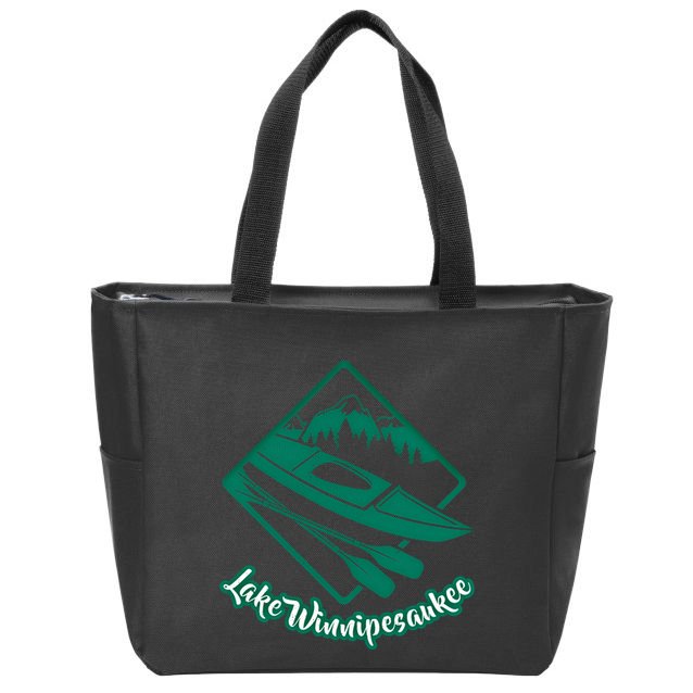 New Hampshire Vacation Lake Winnipesaukee Kayak Kayaking Gift Zip Tote Bag
