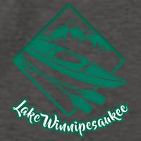 New Hampshire Vacation Lake Winnipesaukee Kayak Kayaking Gift Vector Backpack