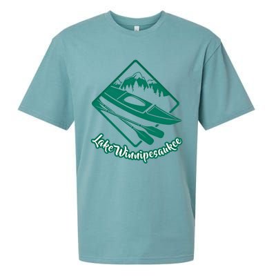 New Hampshire Vacation Lake Winnipesaukee Kayak Kayaking Gift Sueded Cloud Jersey T-Shirt