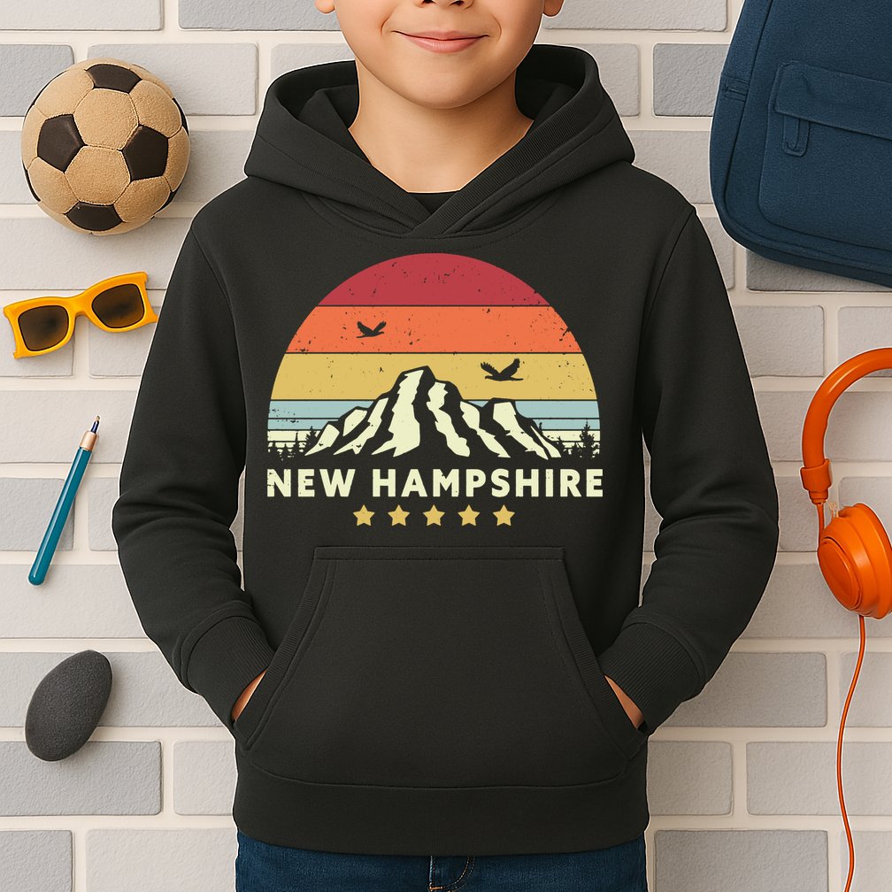 New Hampshire Vintage Kids Hoodie