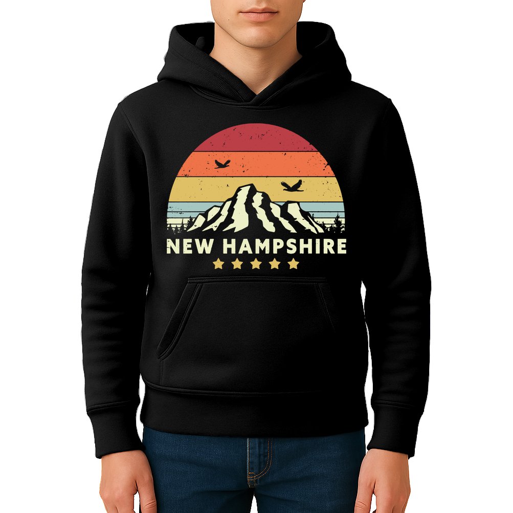 New Hampshire Vintage Kids Hoodie