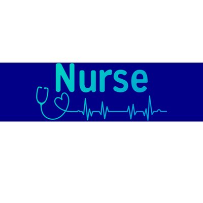 Nurse Heartbeat With Stethoscope Er Nurse Great Gift Bumper Sticker