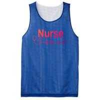 Nurse Heartbeat With Stethoscope Er Nurse Great Gift Mesh Reversible Basketball Jersey Tank