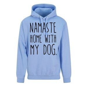 Namaste Home With My Dog Great Gift Unisex Surf Hoodie