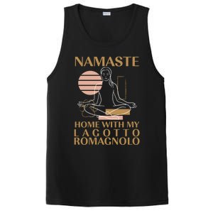 Namaste Home With My Lagotto Romagnolo Sayings Dog Lover Meaningful Gift PosiCharge Competitor Tank