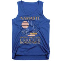 Namaste Home With My Lagotto Romagnolo Sayings Dog Lover Meaningful Gift Tank Top