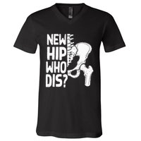 New Hip Who Dis Hip Replacement Surgery V-Neck T-Shirt