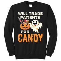 Nurse Halloween Will Trade Patients For Candy Vintage Sweatshirt