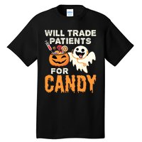 Nurse Halloween Will Trade Patients For Candy Vintage Tall T-Shirt