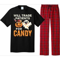 Nurse Halloween Will Trade Patients For Candy Vintage Pajama Set