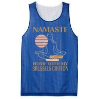 Namaste Home With My Brussels Griffon Sayings Dog Lover Gift Mesh Reversible Basketball Jersey Tank