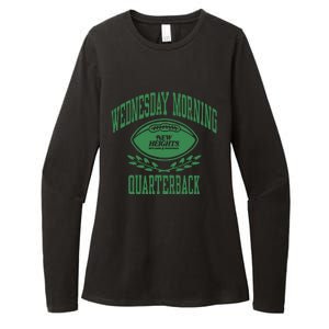 New Heights Wednesday Morning Quarterback Womens CVC Long Sleeve Shirt