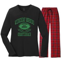 New Heights Wednesday Morning Quarterback Women's Long Sleeve Flannel Pajama Set 