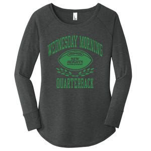 New Heights Wednesday Morning Quarterback Women's Perfect Tri Tunic Long Sleeve Shirt