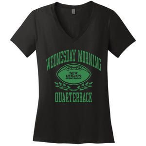 New Heights Wednesday Morning Quarterback Women's V-Neck T-Shirt