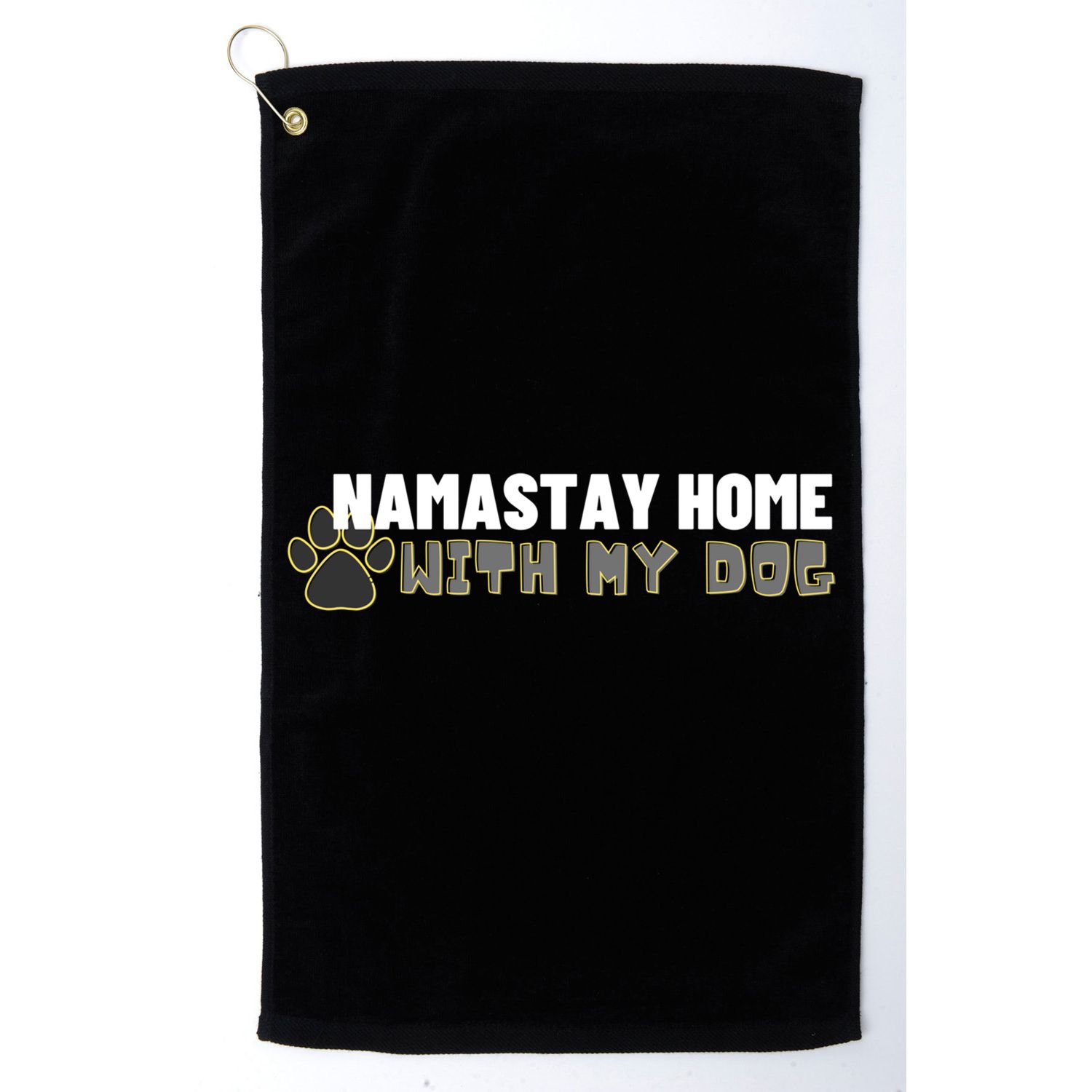 Namastay Home With My Dog Yoga Lover Pilates Gift Golf Towel