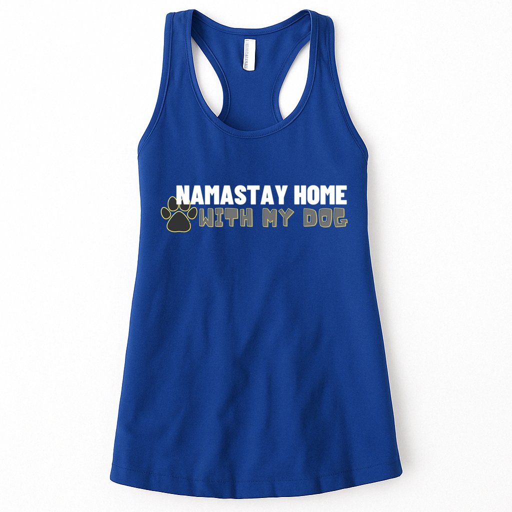 Namastay Home With My Dog Yoga Lover Pilates Gift Womens Tank Top