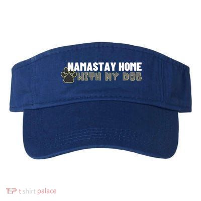 Namastay Home With My Dog Yoga Lover Pilates Gift Visor