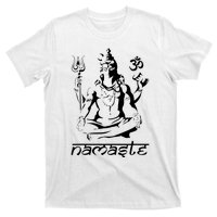 Namaste Hands Yoga Shiva Drawing Cool Meditation Namaste T-Shirt