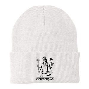 Namaste Hands Yoga Shiva Drawing Cool Meditation Namaste Knit Cap Winter Beanie