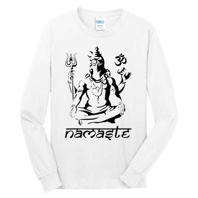 Namaste Hands Yoga Shiva Drawing Cool Meditation Namaste Tall Long Sleeve T-Shirt