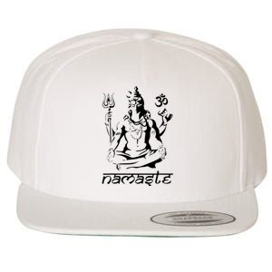 Namaste Hands Yoga Shiva Drawing Cool Meditation Namaste Wool Snapback Cap