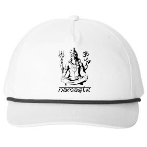 Namaste Hands Yoga Shiva Drawing Cool Meditation Namaste Snapback Five-Panel Rope Hat