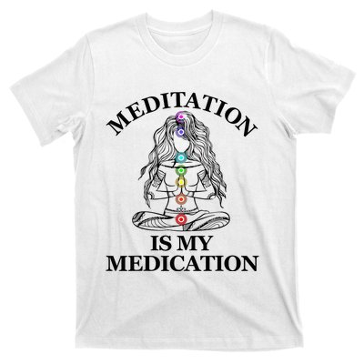 Namaste Hands Yoga Shiva Drawing Cool Meditation Namaste T-Shirt