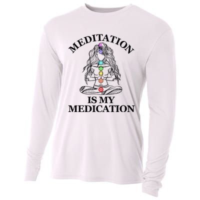 Namaste Hands Yoga Shiva Drawing Cool Meditation Namaste Cooling Performance Long Sleeve Crew