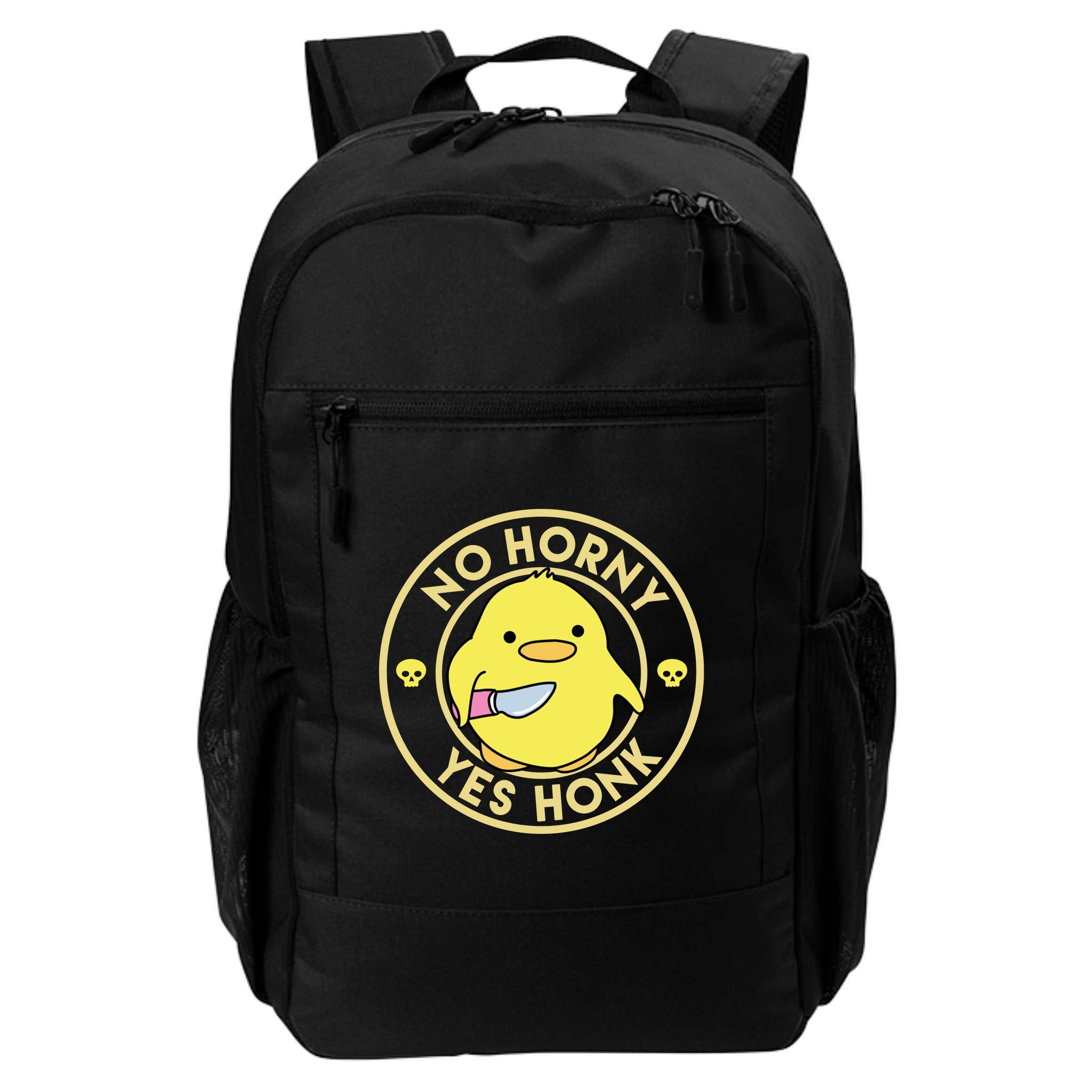 No Horny Yes Honk Funny Chick Backpack